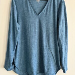 Lands' End Long Sleeve V-Neck Top Athletic